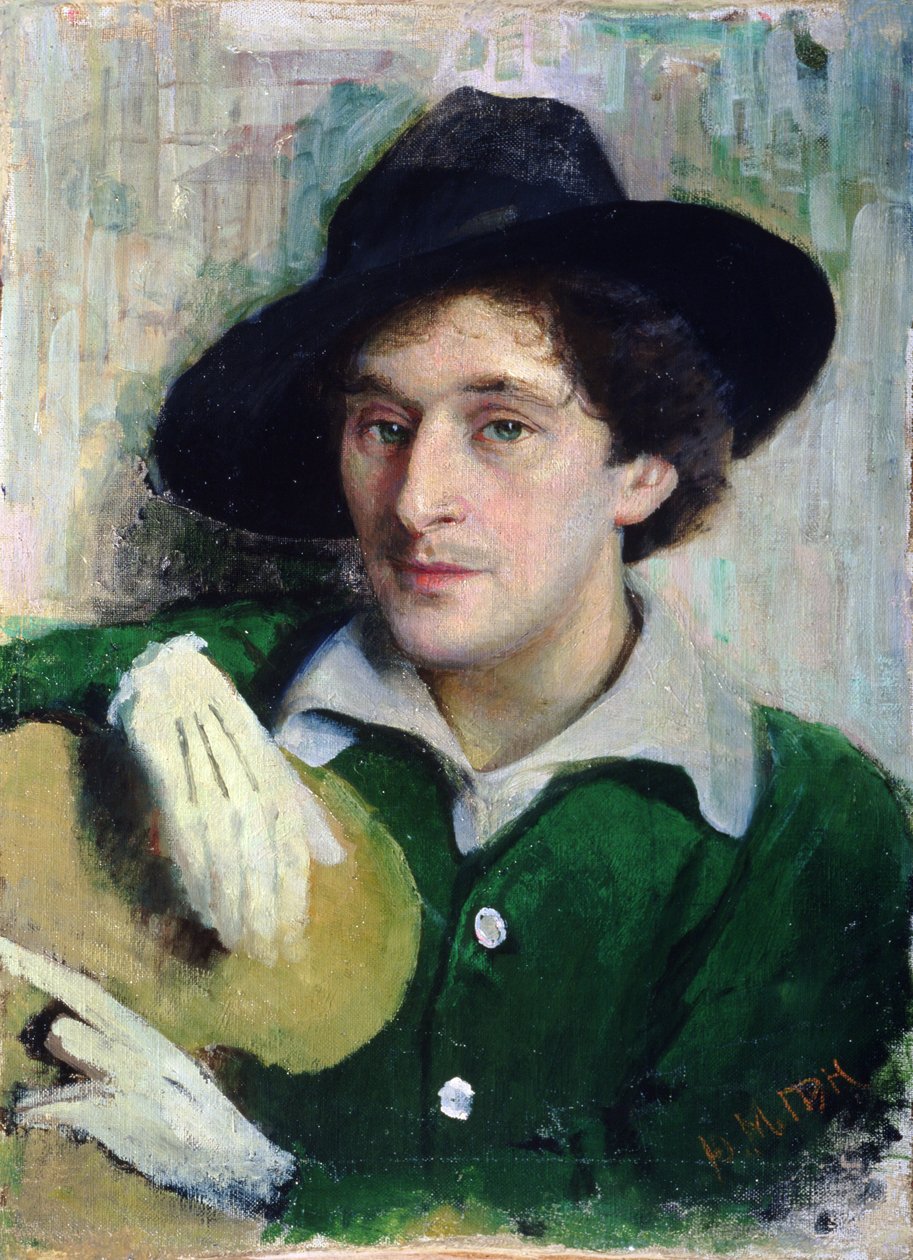 Porträt von Marc Chagall, ca. 1910 von Yuri Moiseyevich Pen