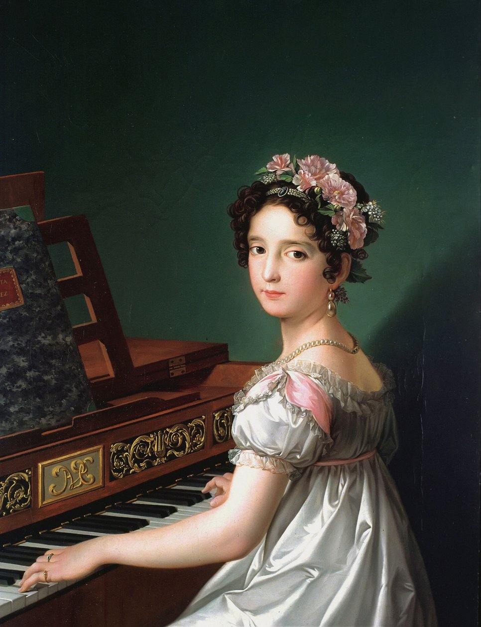 Manuela González Velázquez spielt Klavier von Zacarias Gonzalez Velazquez