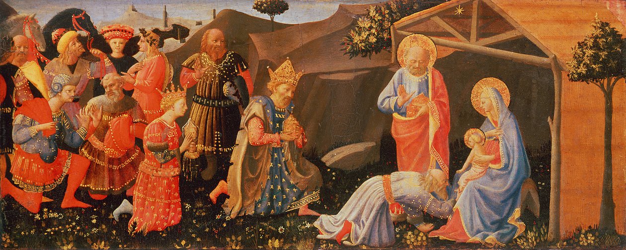 Anbetung der Könige, ca. 1433-4 von Zanobi di Benedetto Strozzi