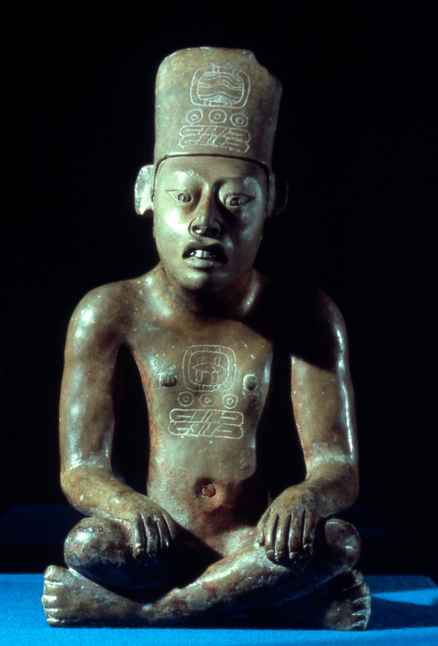 Statuette eines Schreibers, Spätklassische Periode (700-1000 n. Chr.) von Zapotec