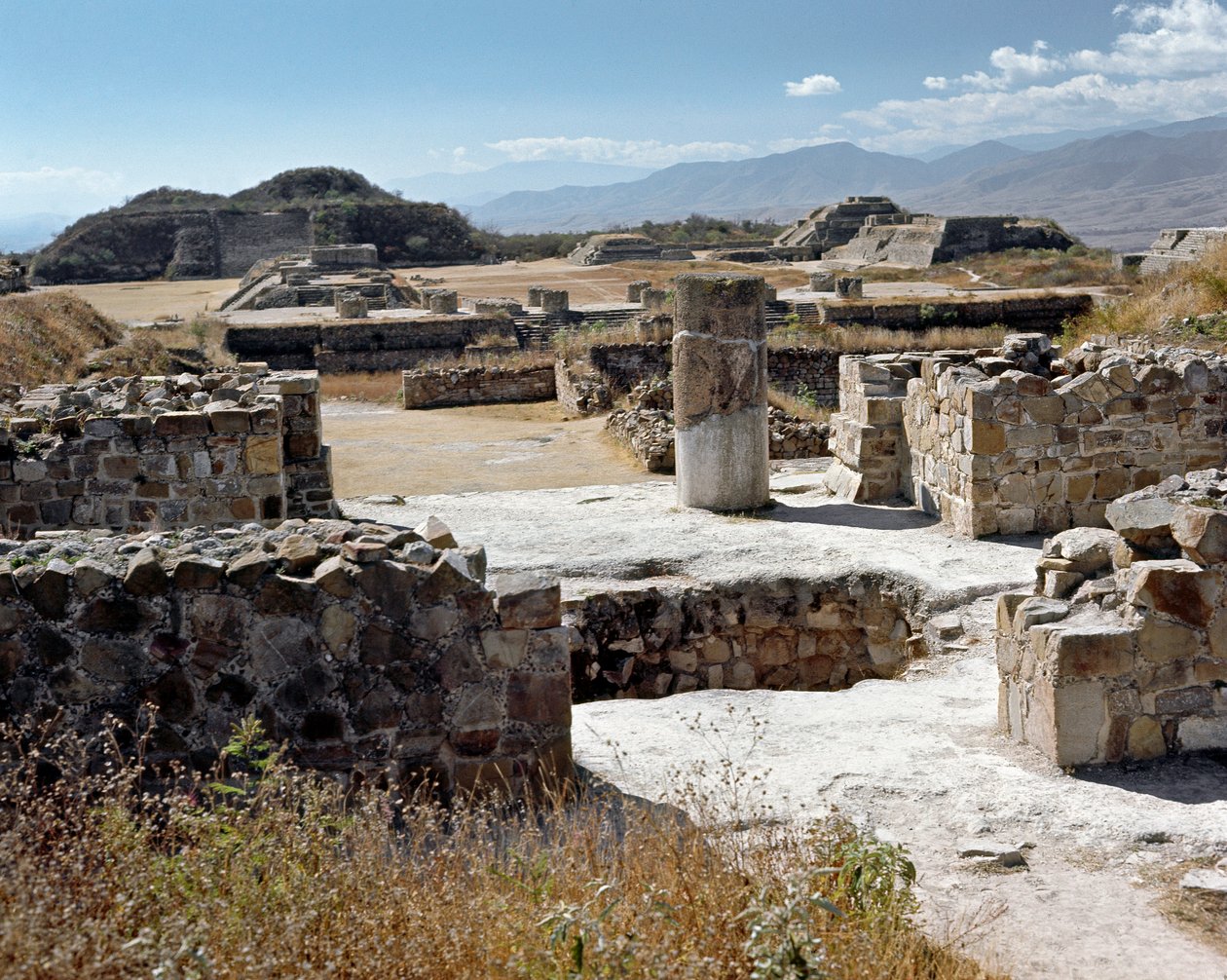 Der nördliche Tempel (500 v. Chr.-850 n. Chr.) von Zapotec Zapotec