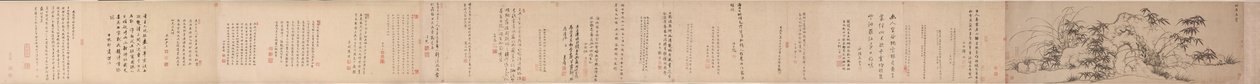 Bambus, Felsen und einsame Orchideen, 1271-1368 von Zhao Mengfu