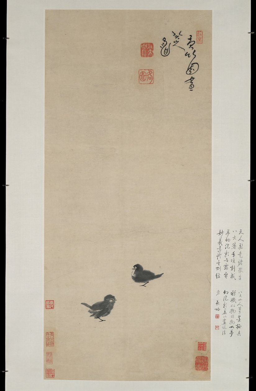 Zwei Küken, ca. 1694 von Zhu Da