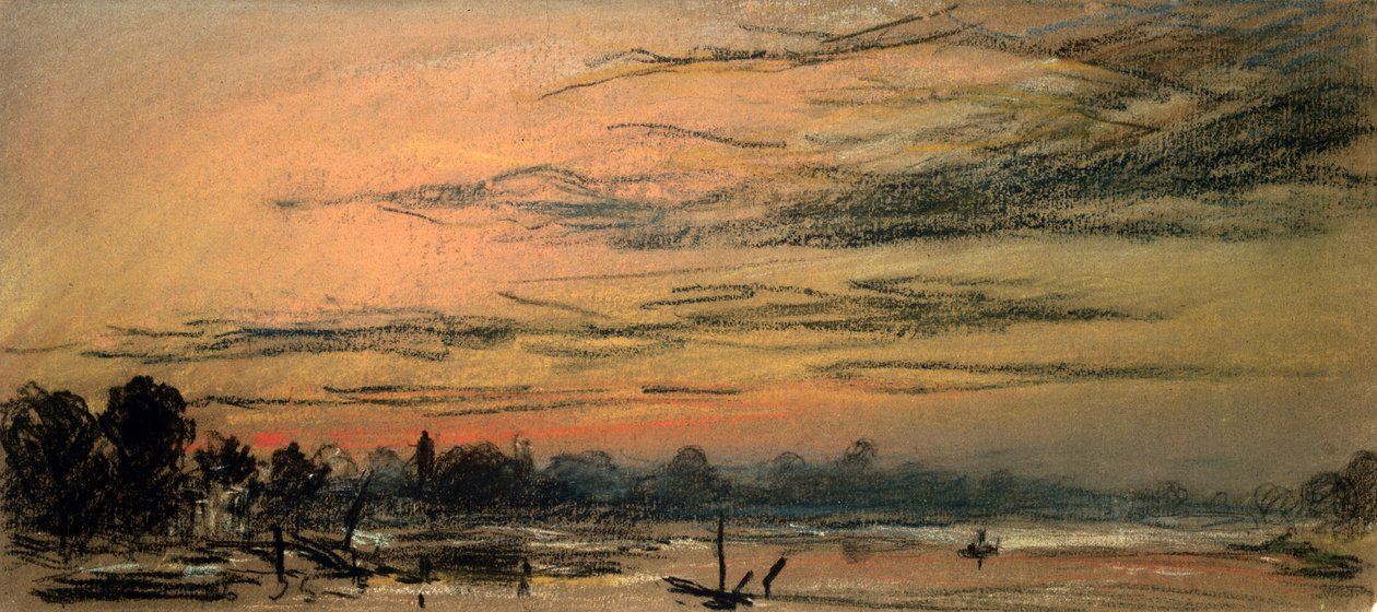 Nachglühen zwei Stunden nach Sonnenuntergang von Frederick (attr. to) Barnard