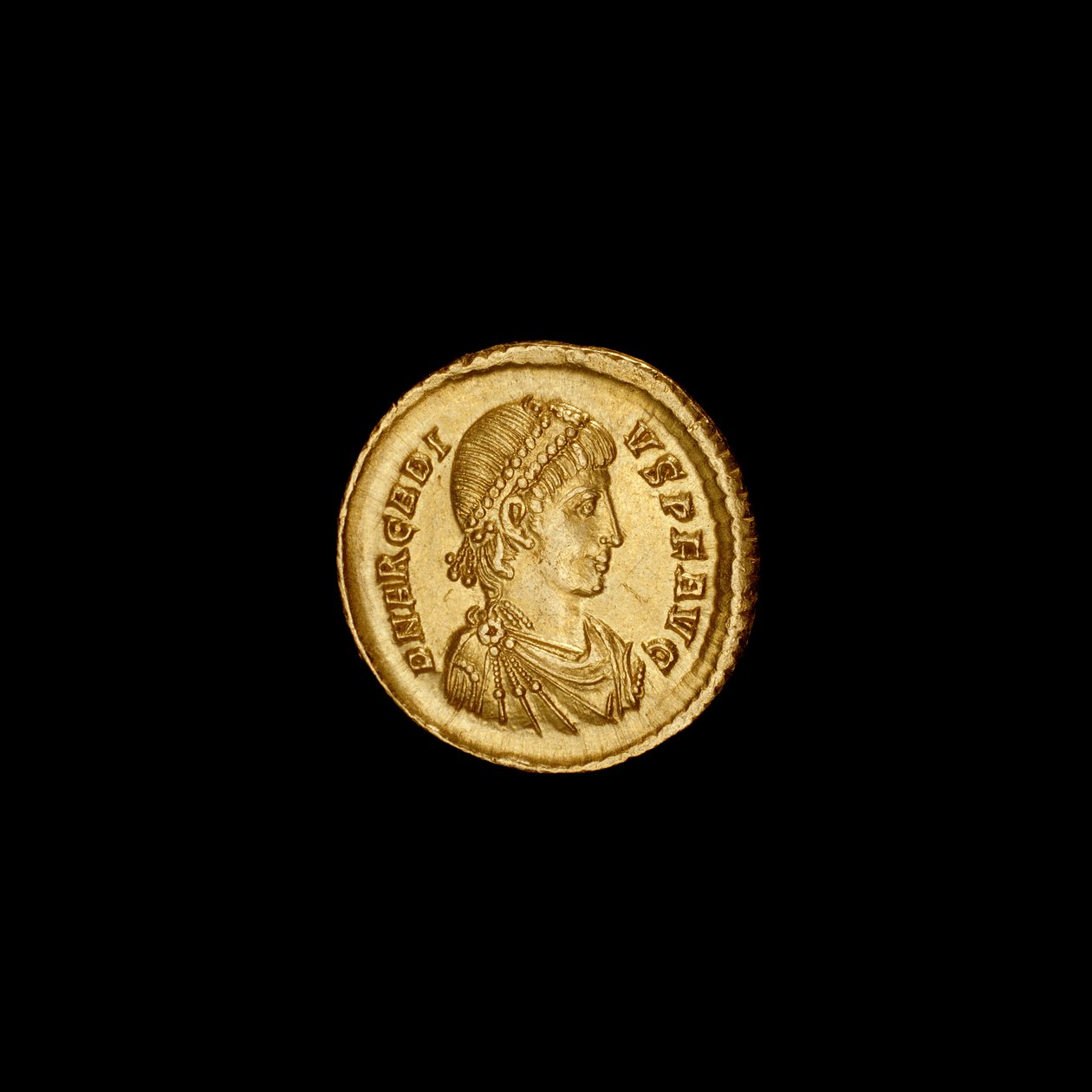 Antike Konstantinopel-Münze mit Arcadius, 383-408 n. Chr. von Hippolyte Lalaise Devéria