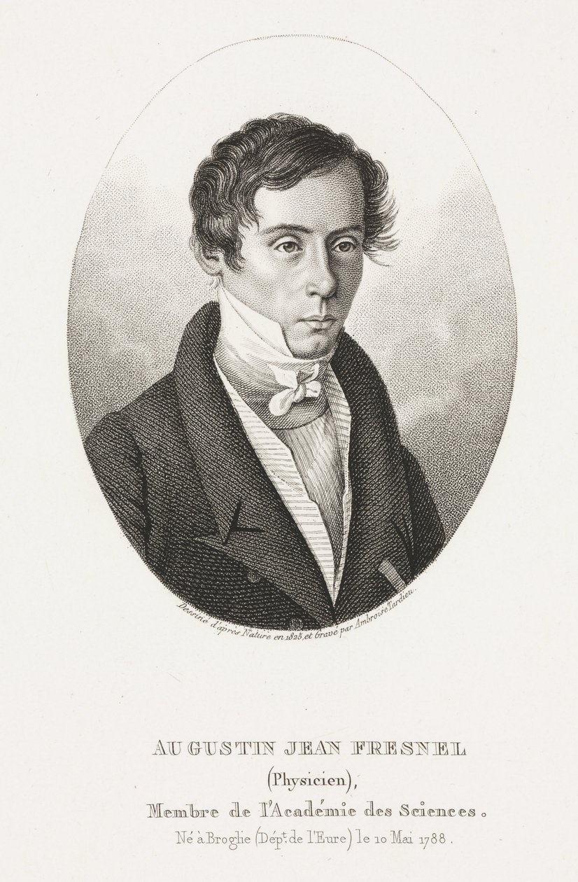Augustin Jean Fresnel, französischer Physiker von Frederick (attr. to) Barnard