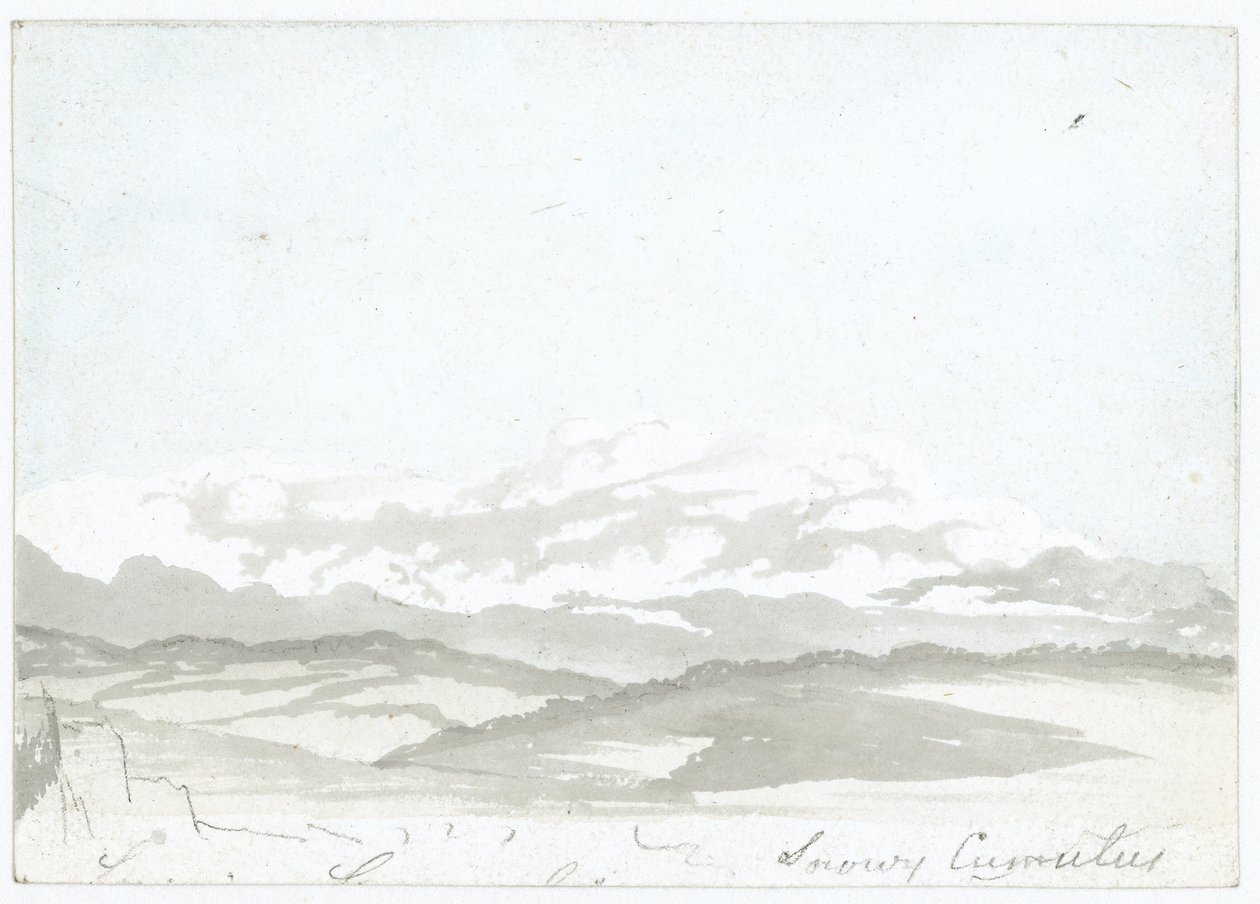 Wolkenstudie von Luke Howard, ca. 1808-1811 von Frederick (attr. to) Barnard