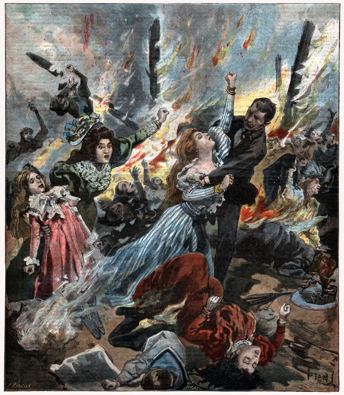 Feuer im Bazar de la Charité von . .