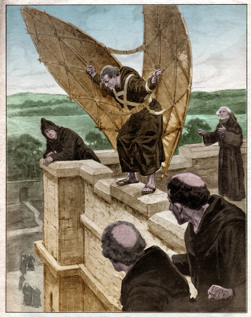 Flucht von Eilmer von Malmesbury von . .