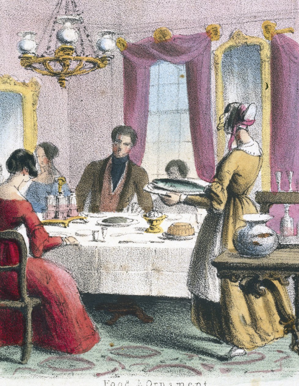 Essen und Ornament, ca. 1845 von Frederick (attr. to) Barnard