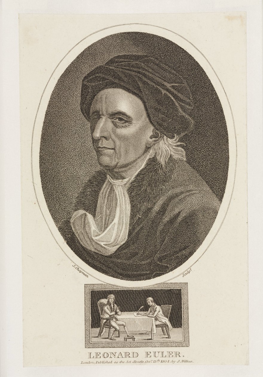 Leonhard Euler, Mathematiker, ca. 1770er von Frederick (attr. to) Barnard