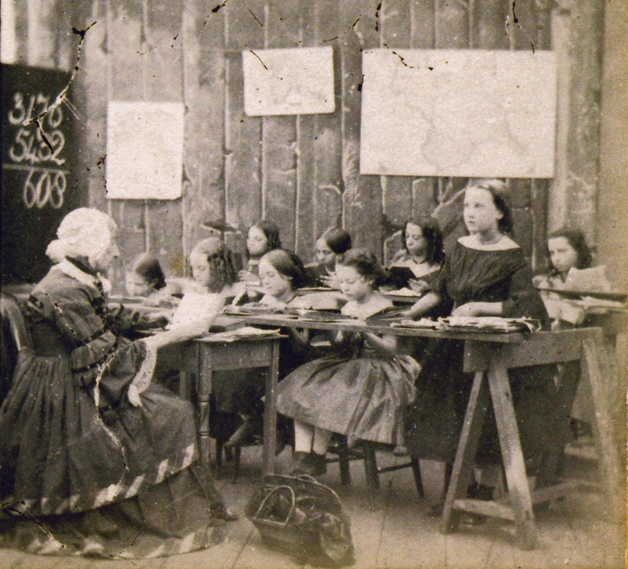 Mathematikunterricht, ca. 1890 von Frederick (attr. to) Barnard