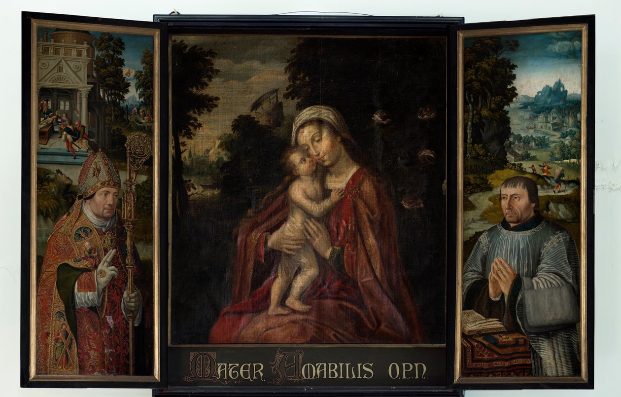 Pfarrkirche (Église Saint-Quentin). Triptychon. von . .