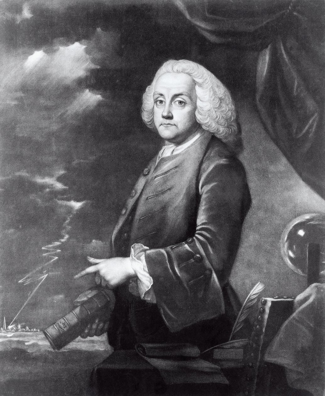 Porträt von Benjamin Franklin (1706-1790) von Georg Carl Heinrich Dollmann