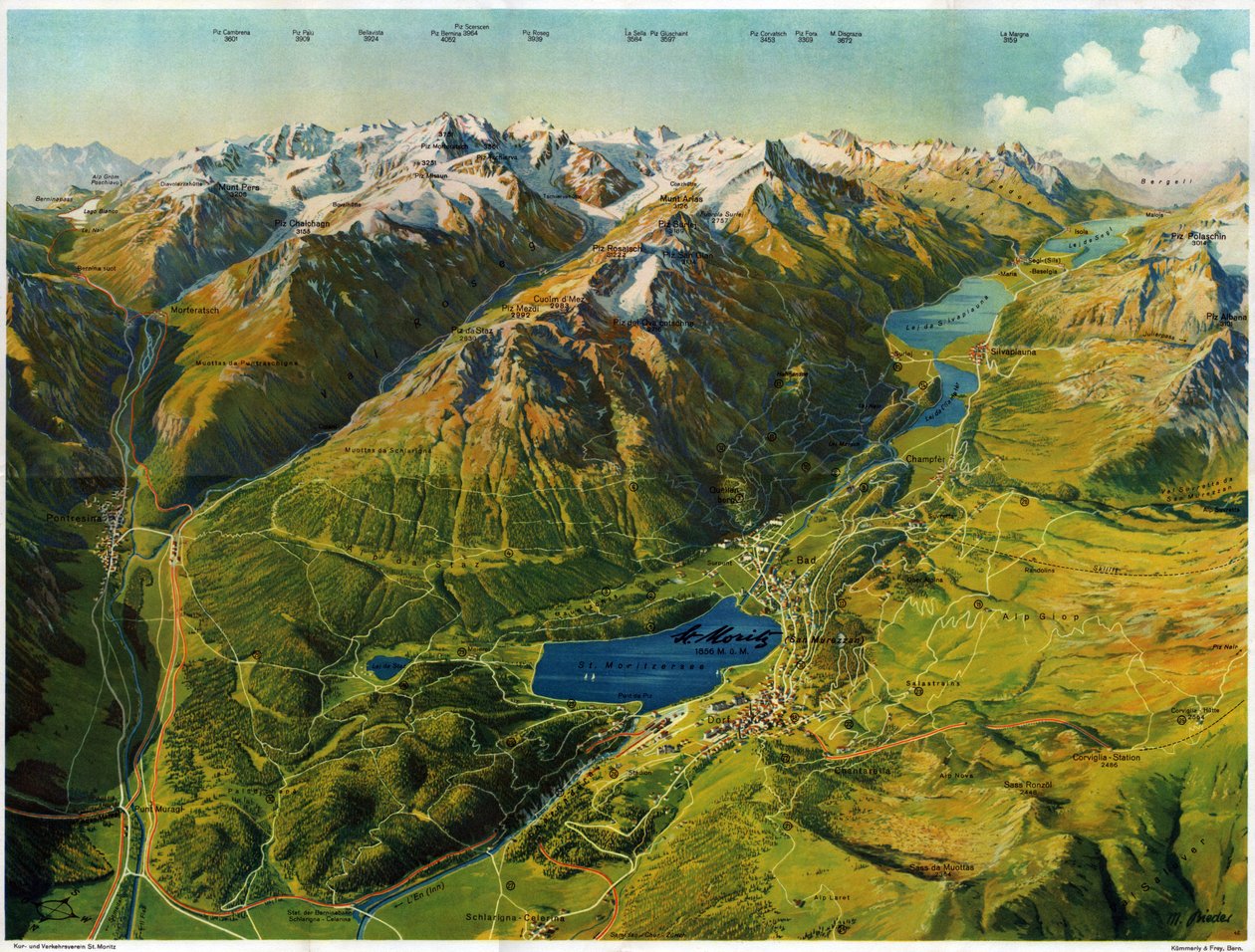 St. Moritz, ca. 1930 von . .