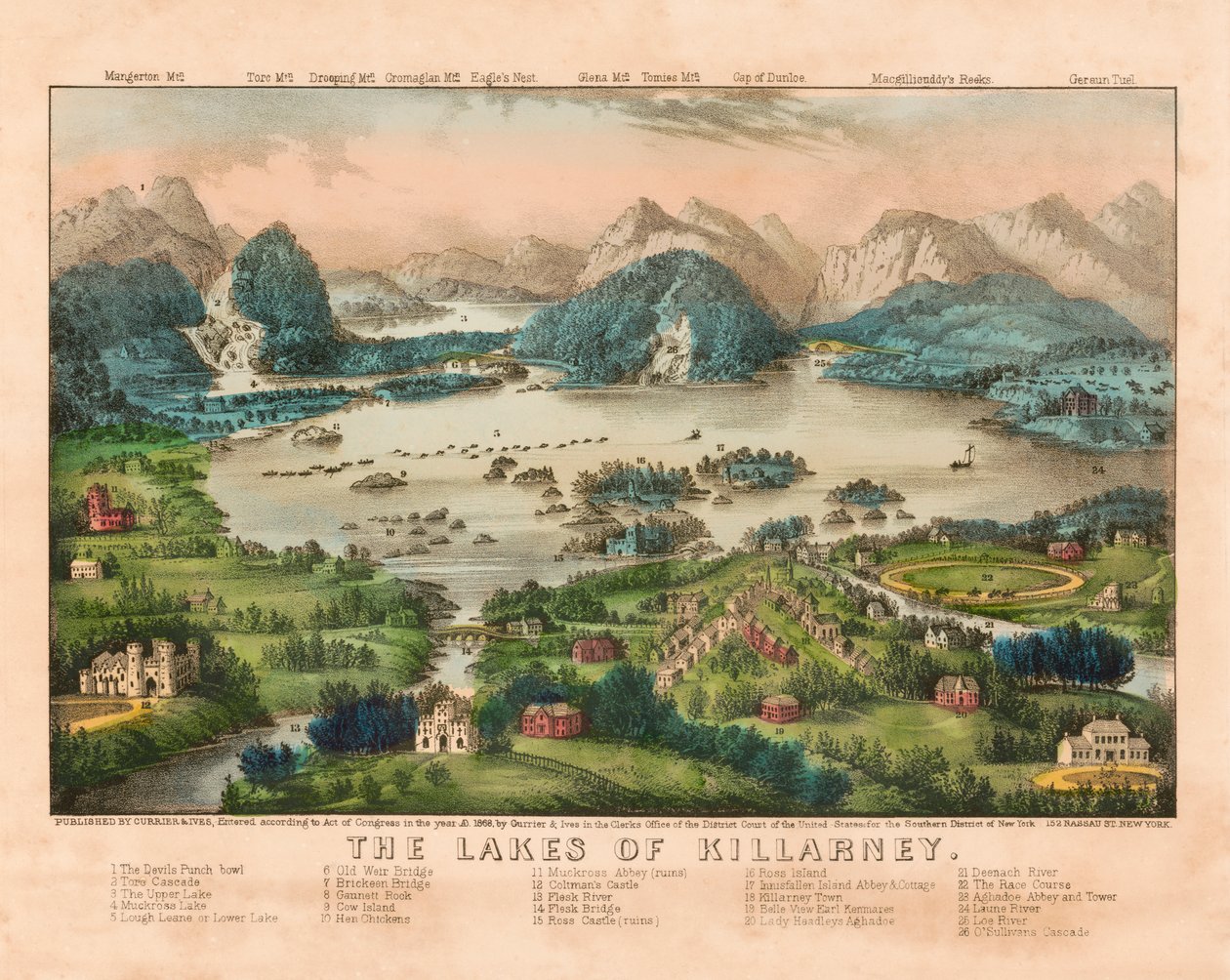 Die Seen von Killarney, Irland von . .