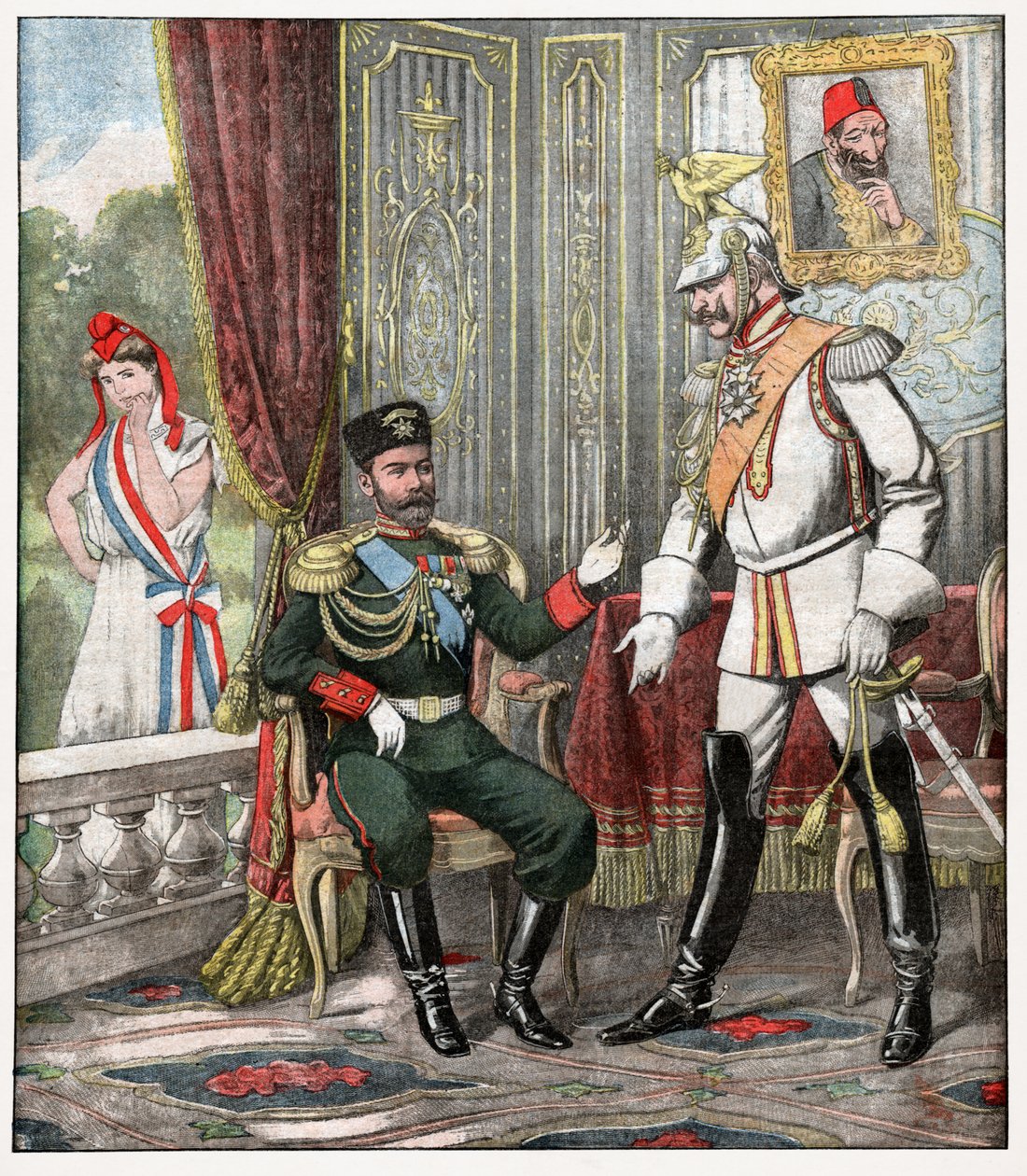 Wilhelm II. und Nikolaus II. von . .