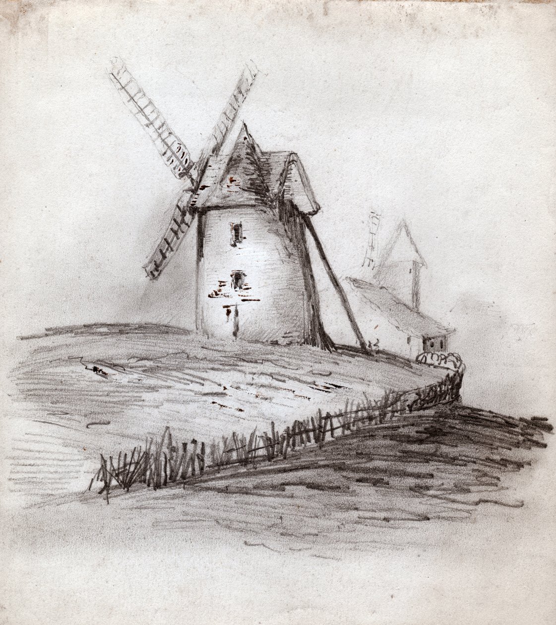 Windmühle in der Normandie, Frankreich (Illustration) von . .