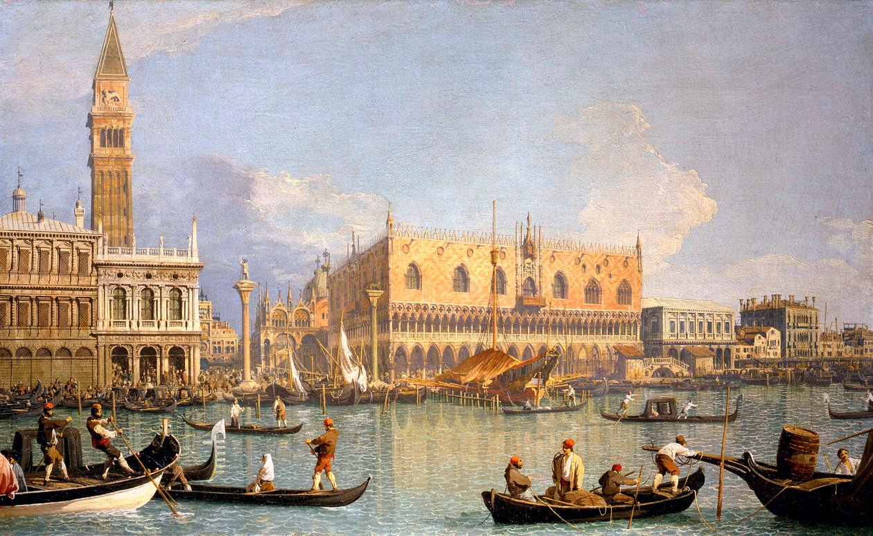 Ansicht des Dogenpalastes von Canaletto