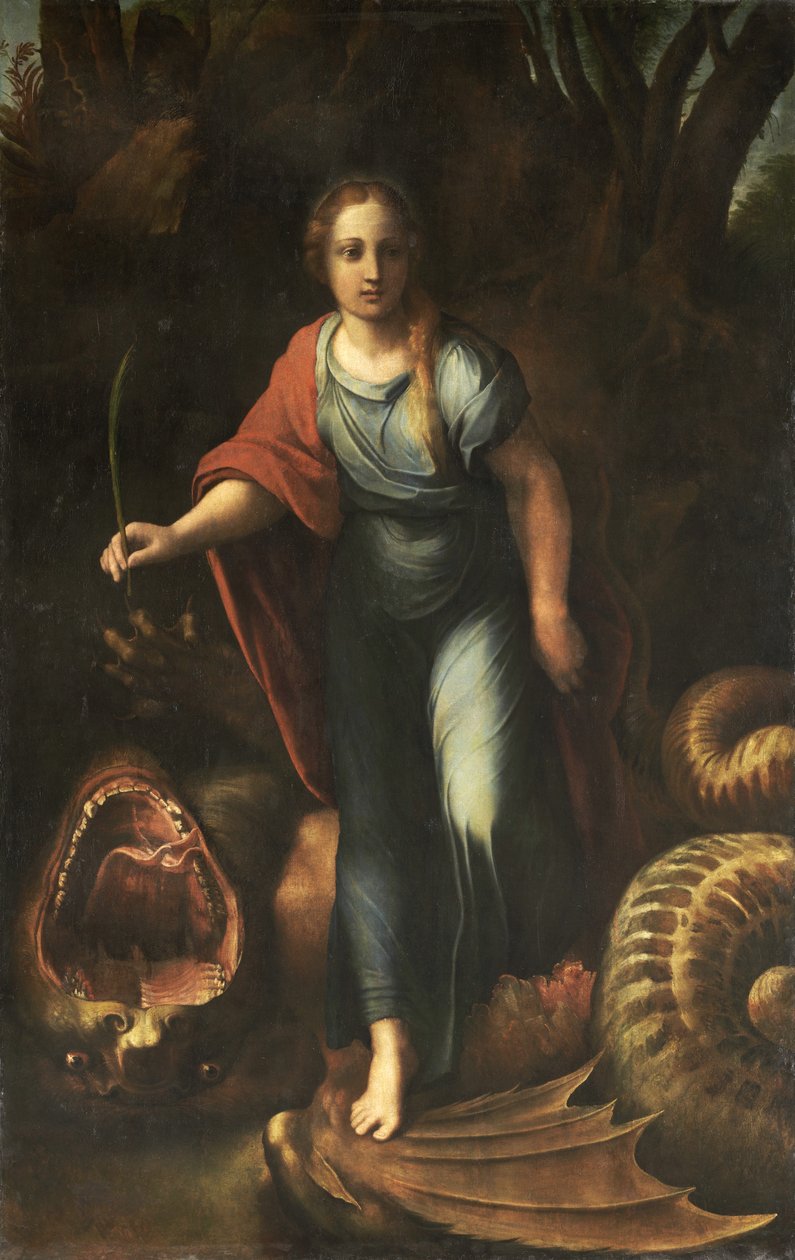 Die heilige Margareta von Raphael