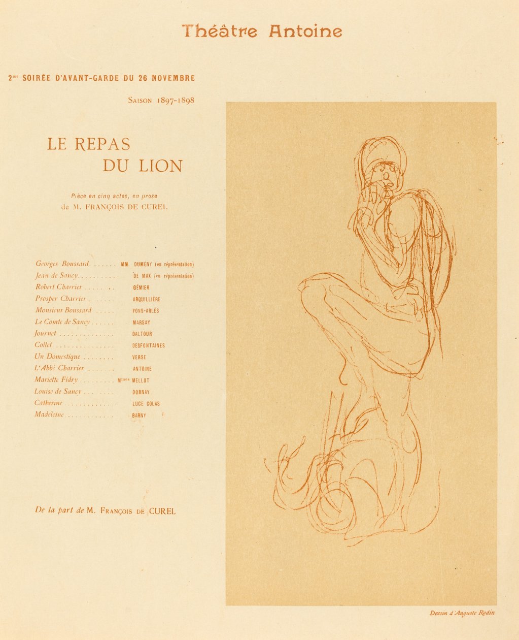 Das Mahl des Löwen von after Auguste Rodin