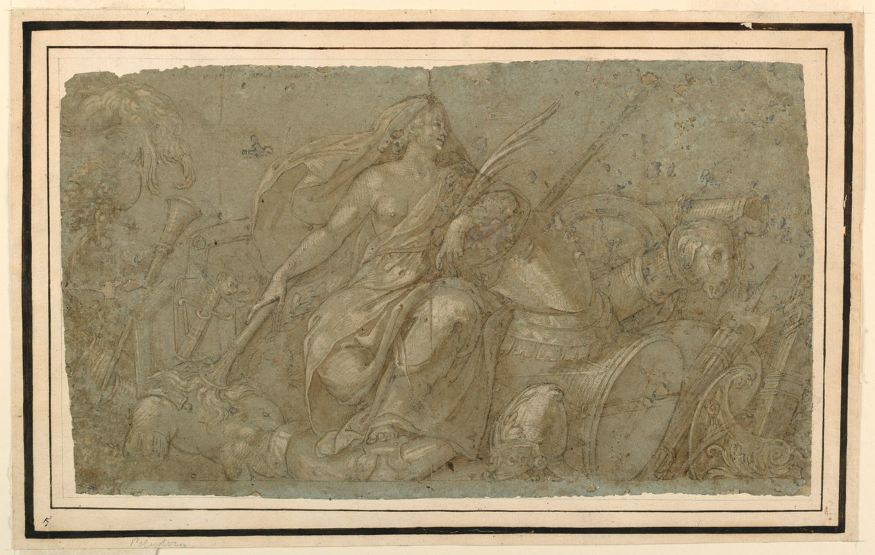 Frieden verbrennt Kriegsattribute von after Francesco Salviati