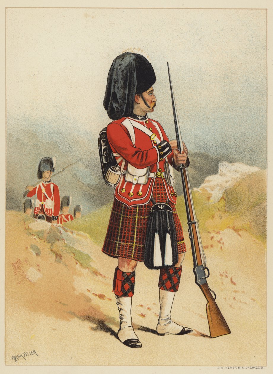 Die 79., Queens Own Cameron Highlanders von after Frank Feller