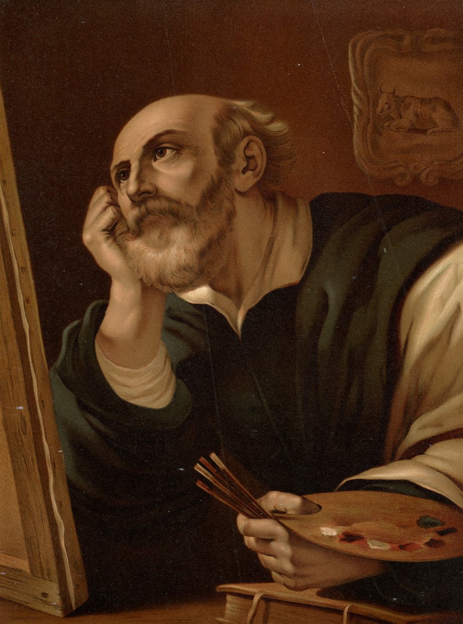 Der Evangelist Lukas von after Guercino