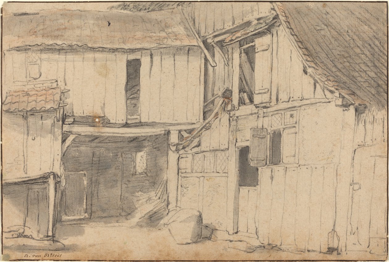 Innenhof von after Isack van Ostade