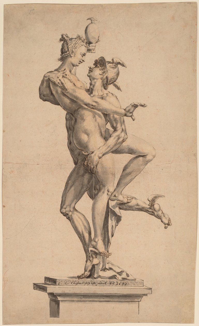 Merkur entführt Psyche von after Jan Muller Michael Philip I
