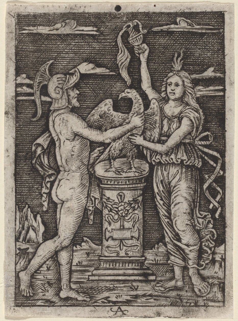 Weihe eines Adlers von after Peregrino da Cesena