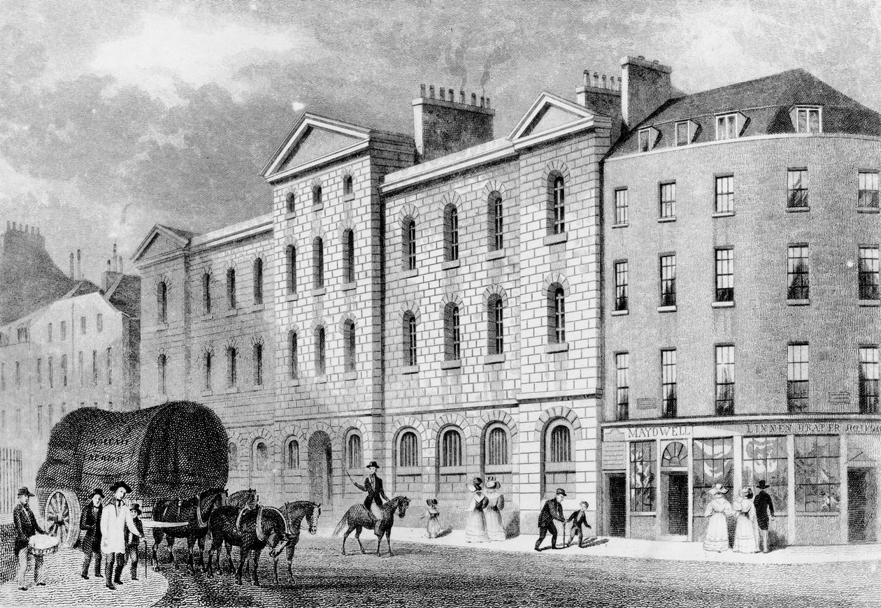 Giltspur Street Compter, 1831 von Thomas Hosmer after Shepherd