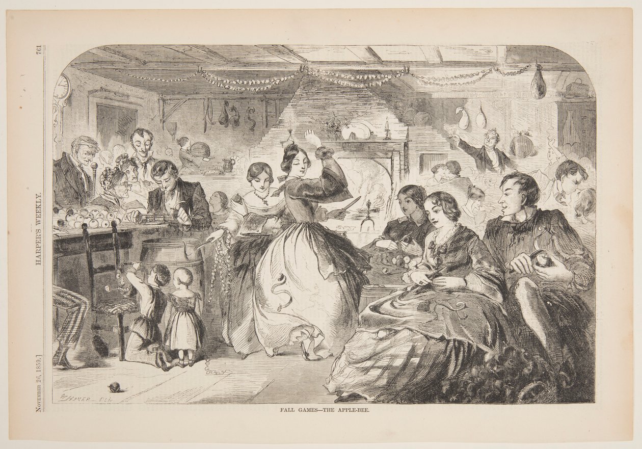 Herbstspiele – Das Apfelfest von after Winslow Homer