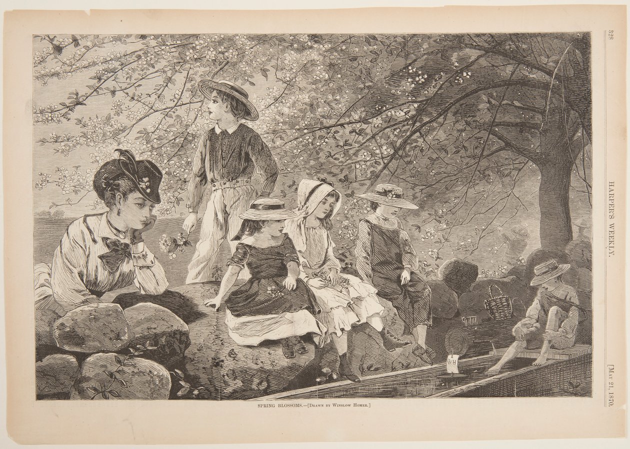 Frühlingsblüten von after Winslow Homer