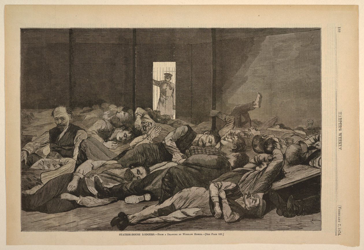 Bahnhofslodger von after Winslow Homer