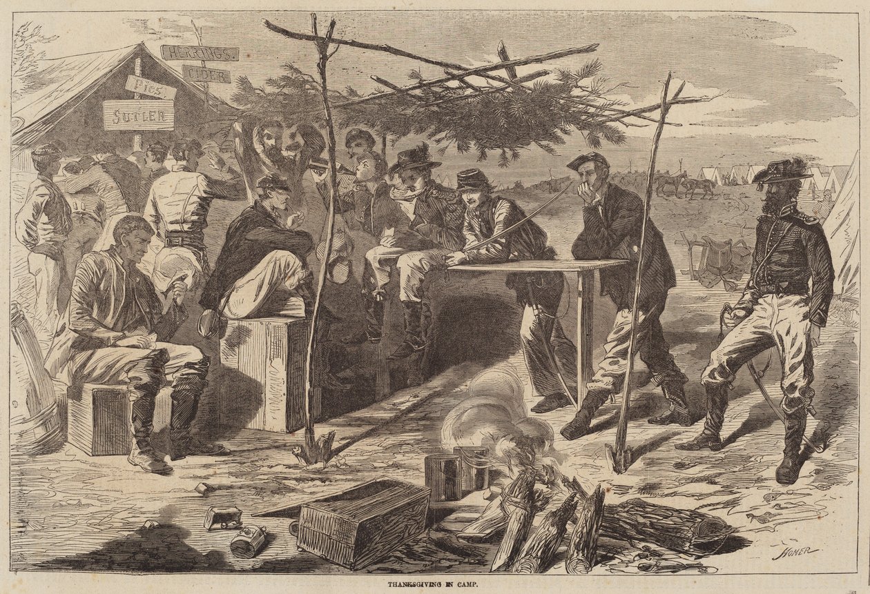 Erntedankfest im Lager von after Winslow Homer