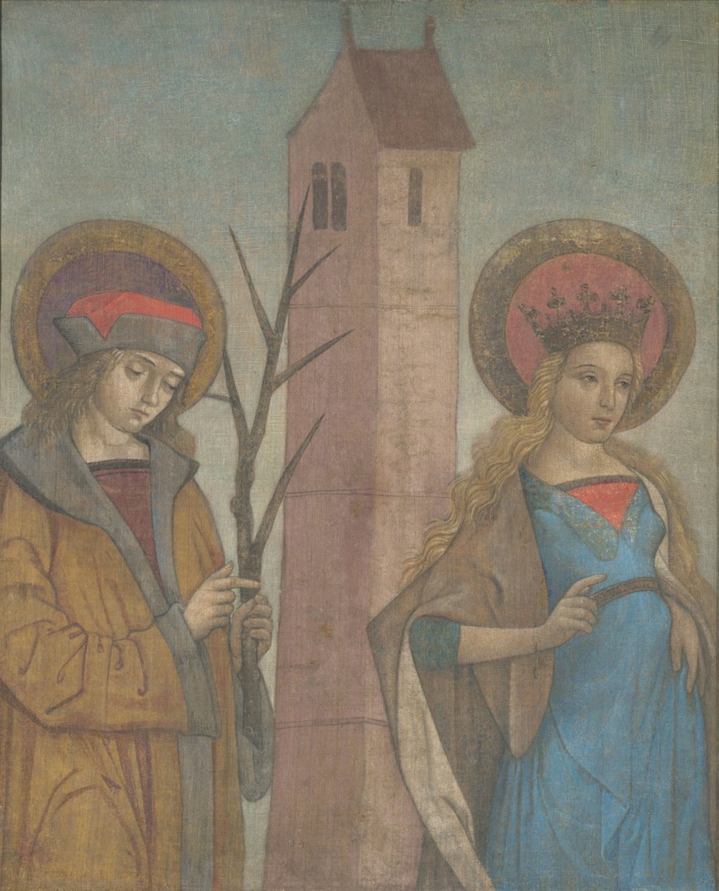 Diptychon der Heiligen Achatius, Barbara, Apollonia und Sebald von anonymous 