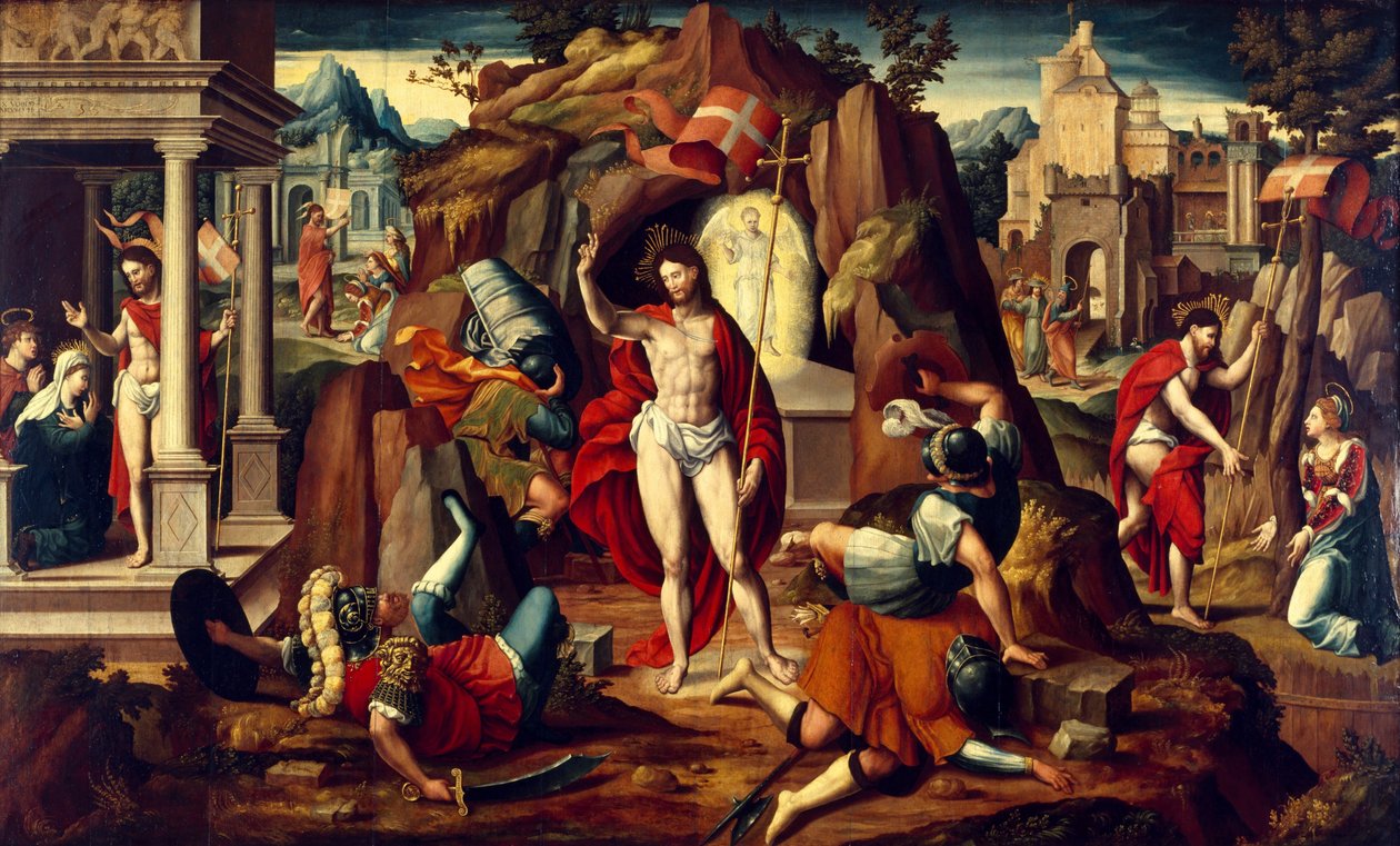 Szenen der Passion und Auferstehung Christi von anonymous 