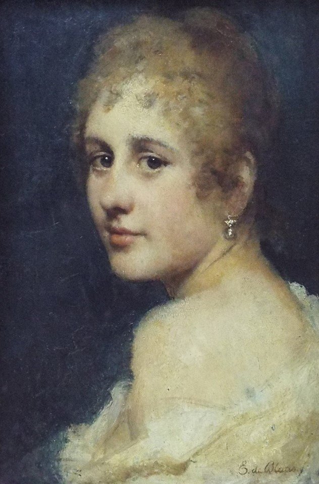 Porträt einer Frau von Eugene de Blaas
