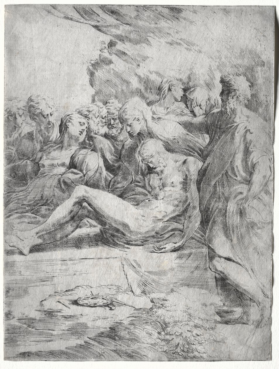 Die Grablegung von attributed to Asteas