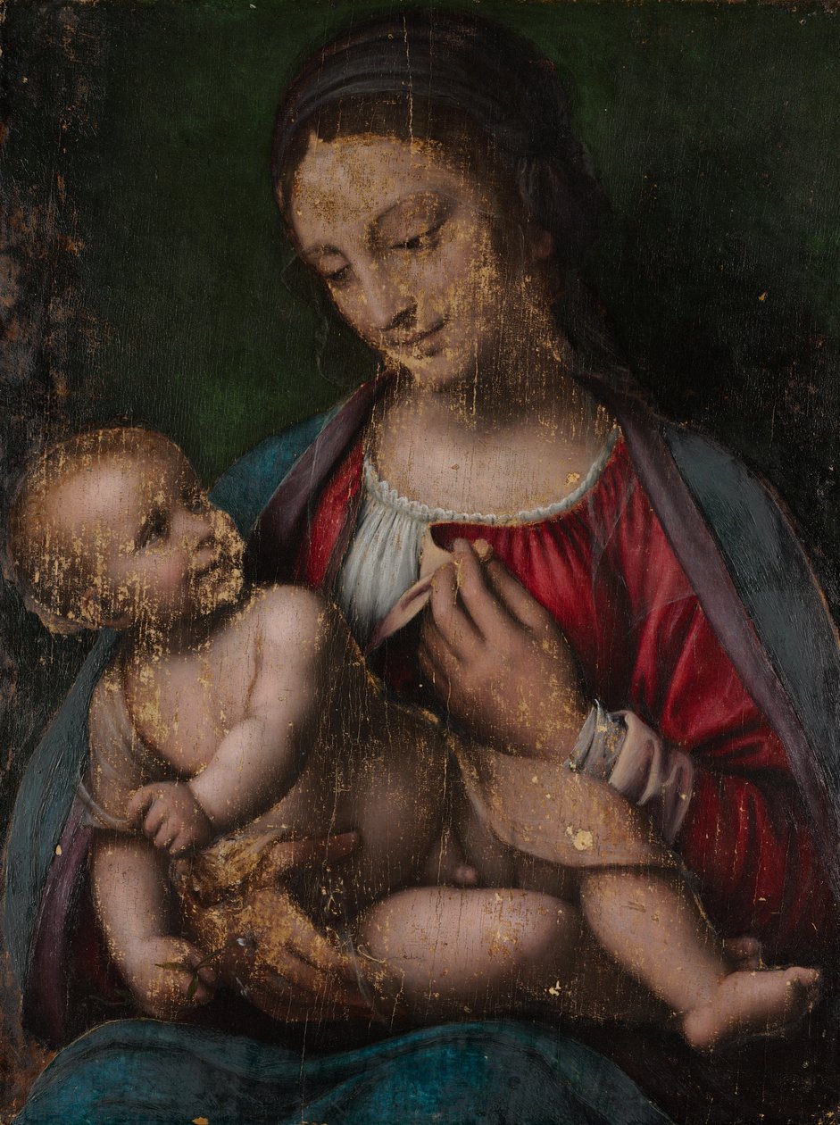 Jungfrau und Kind von attributed to Bernardino Luini