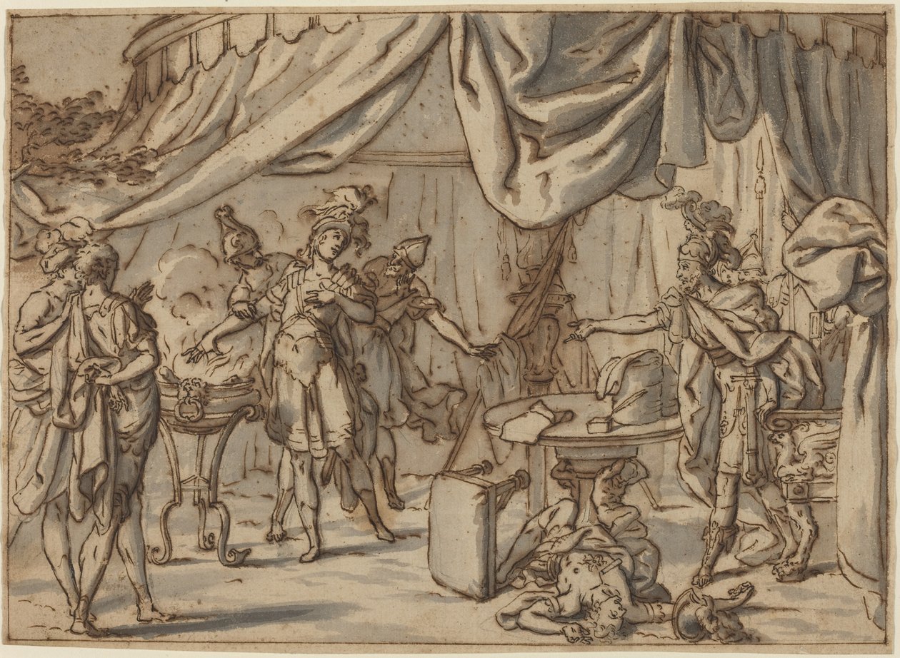 Mucius Scaevola von attributed to Bernardo Castello