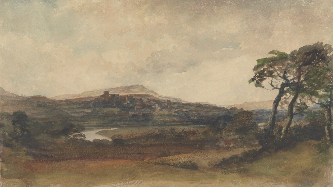 Middleham, Yorkshire von attributed to Peter DeWint