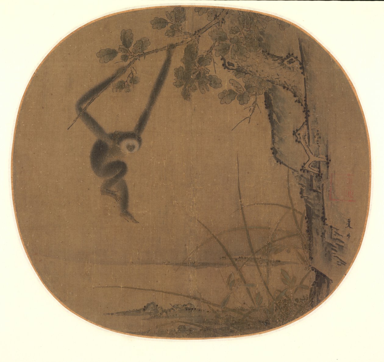 Schwingender Gibbon von attributed to Xia Gui