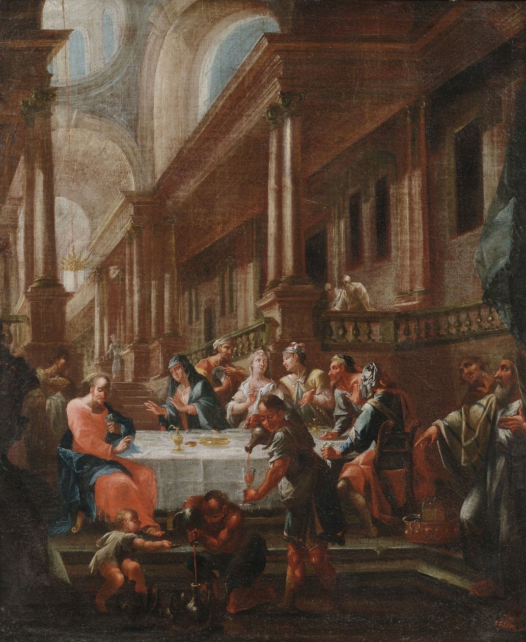 Die Hochzeit zu Kana von circle of Chrysostomus Winck