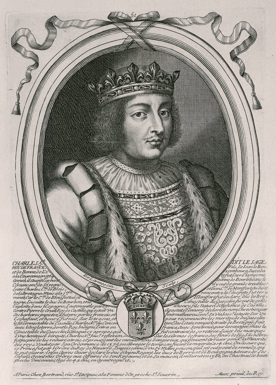 Karl V. der Weise (1338-80), König von Frankreich, aus 