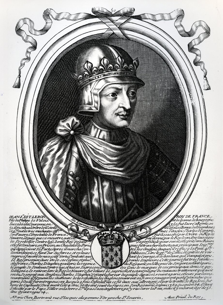 Johann II. der Gute (1319-64), König von Frankreich, aus 