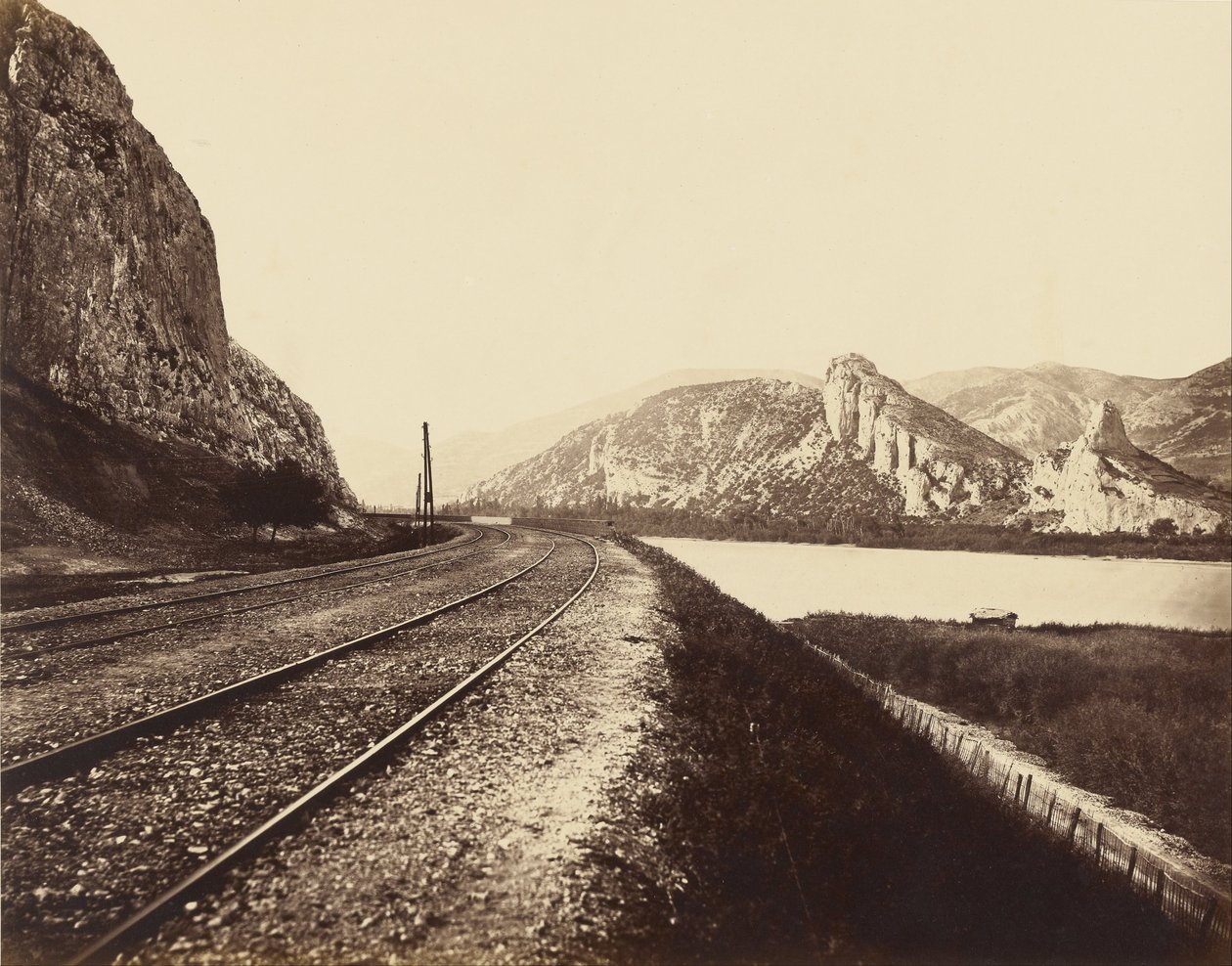 Eingang zum Donzère-Pass von Edouard Denis Baldus