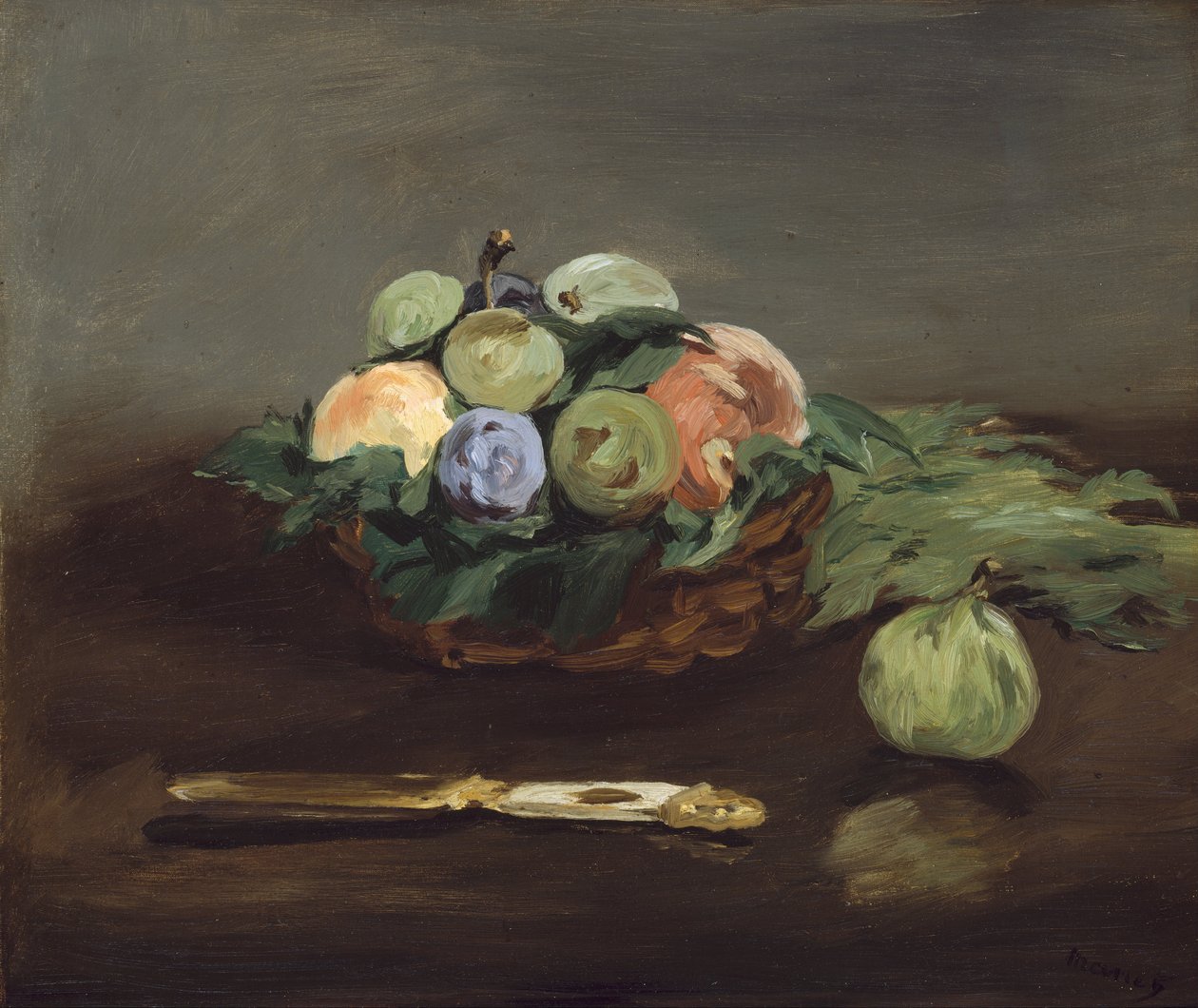 Korb mit Früchten von Édouard Manet