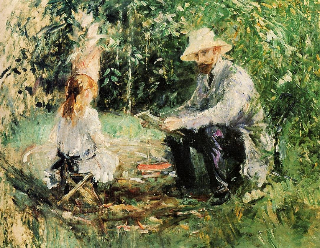 Eugène Manet und seine Tochter im Garten von Édouard Manet
